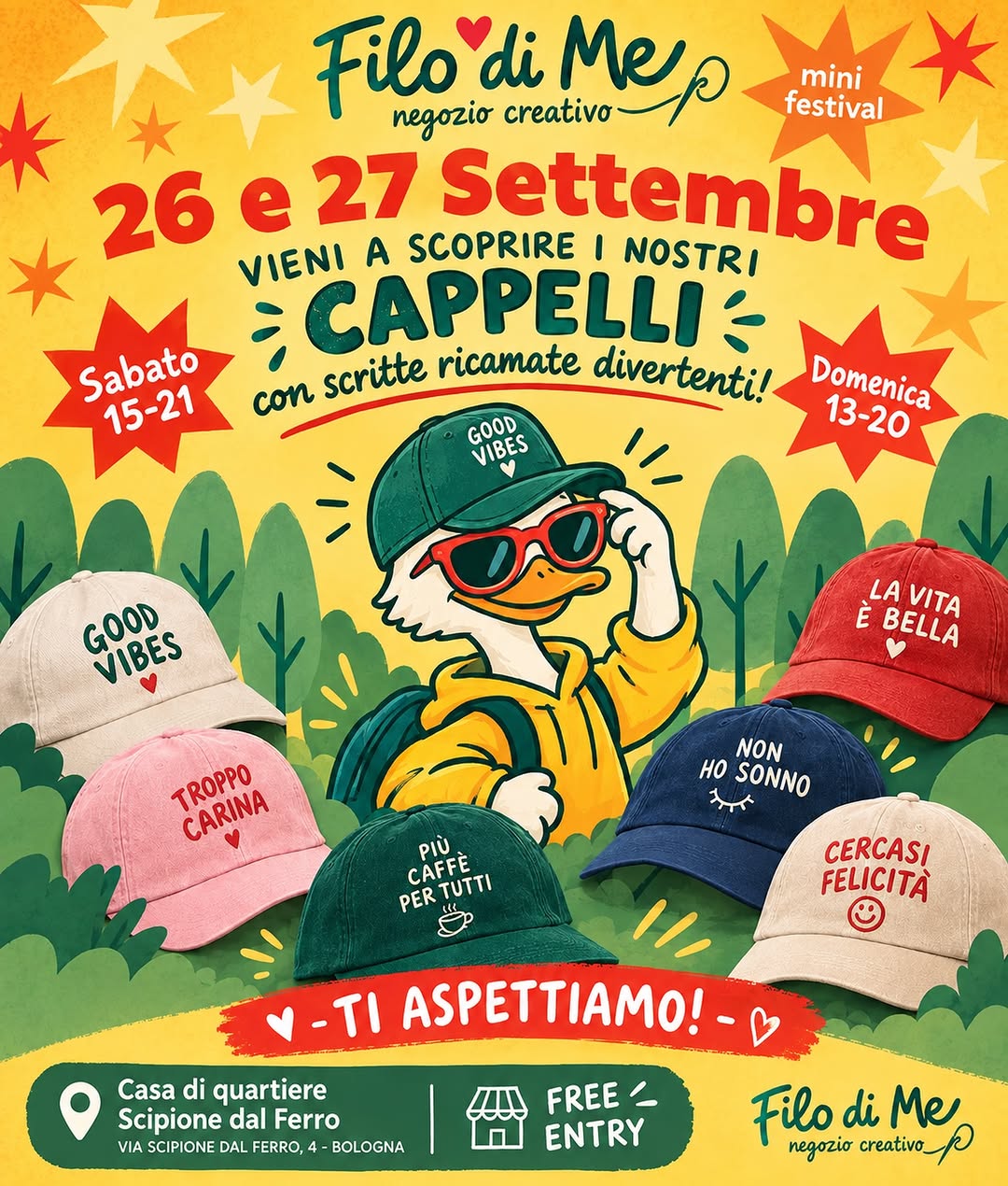 Cappelli Ricamati: Weekend Creativo a Bologna