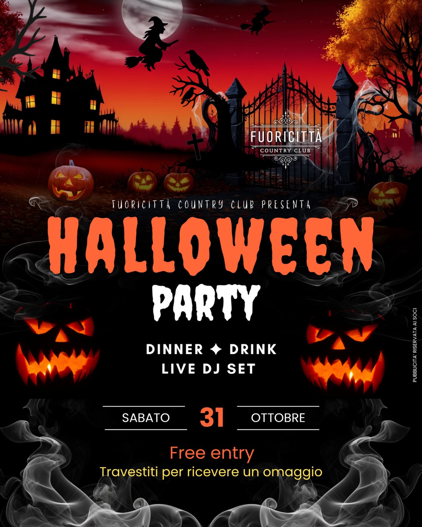 HALLOWEEN PARTY @ Fuoricittà Country Club, Marzaglia