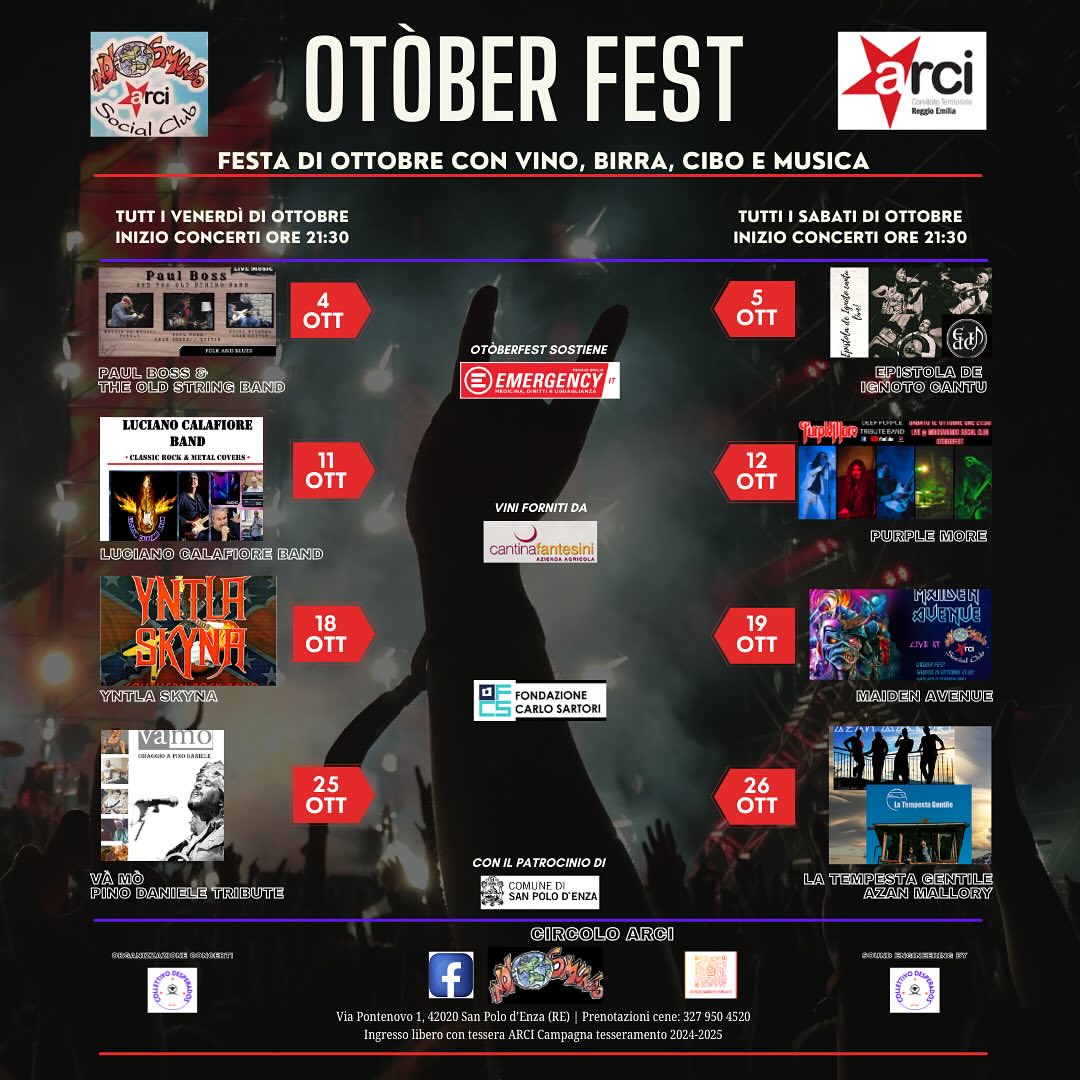 OtóberFest - Musica, vino e cibo a San Polo d'Enza