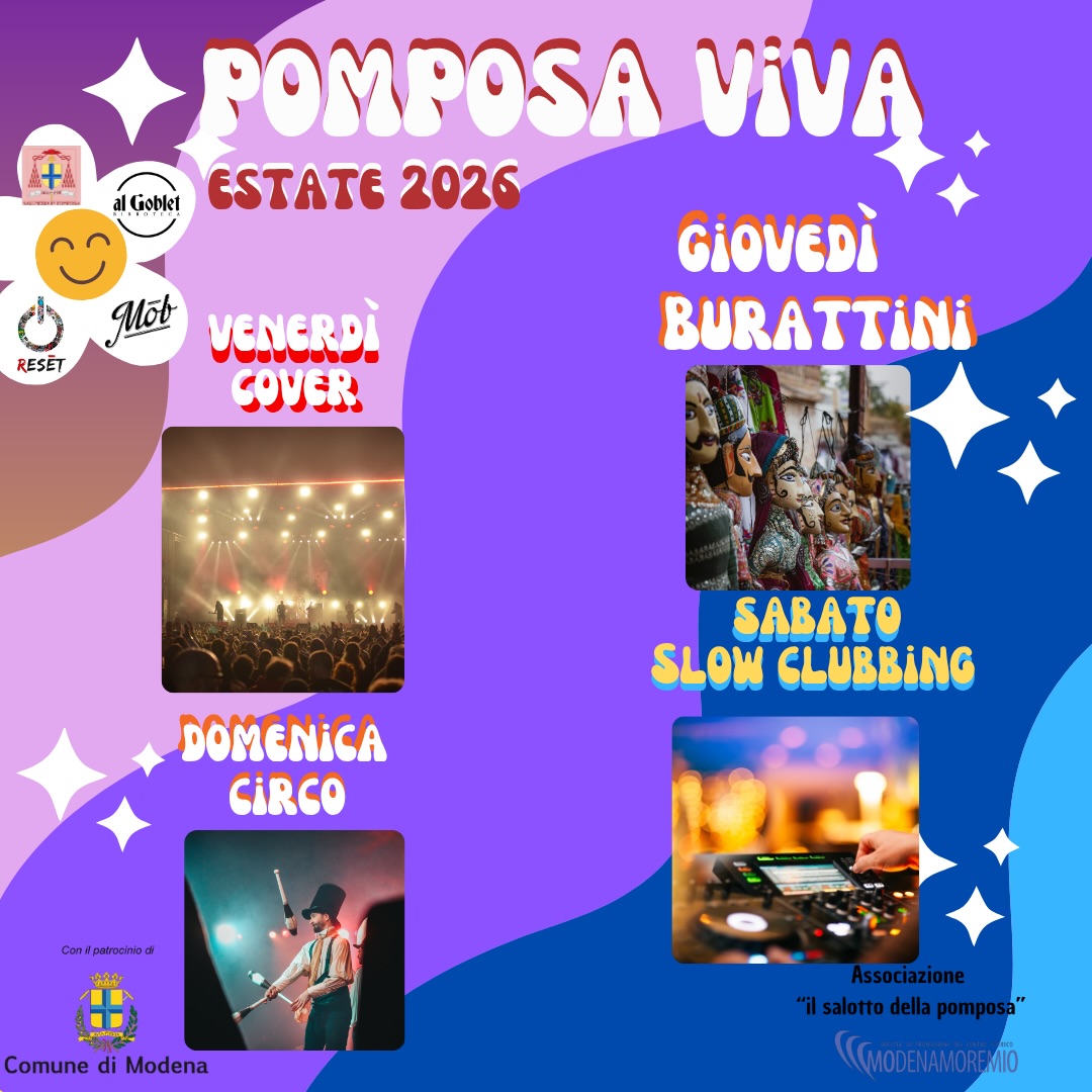 ☀️ L’estate è nel vivo e Piazza Pomposa continua a essere uno dei punti d’incontro più vivi della città. Dopo un giugno ricco di appuntamenti che hanno portato in piazza musica, spettacoli e tantissim