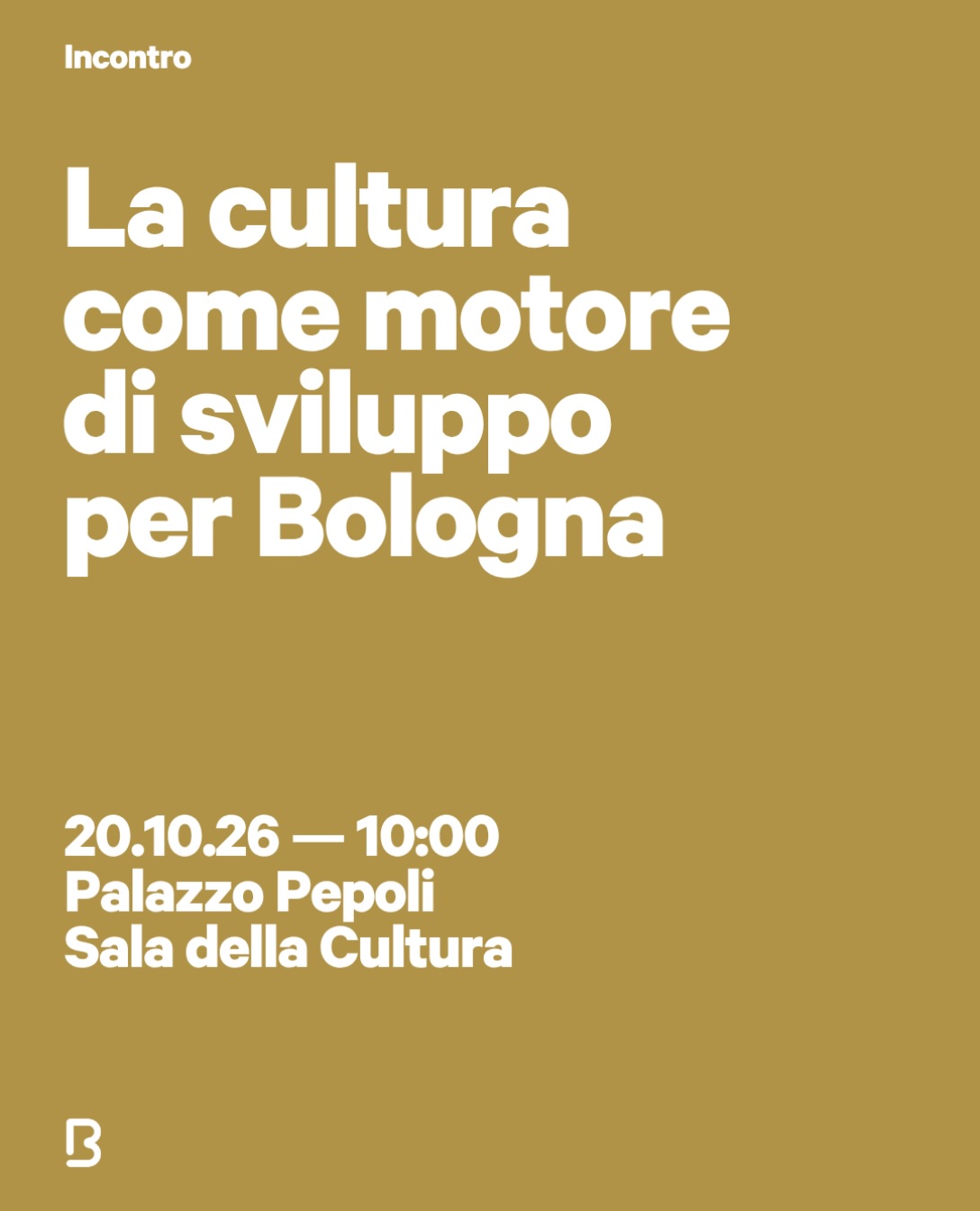 La cultura come motore di sviluppo per Bologna