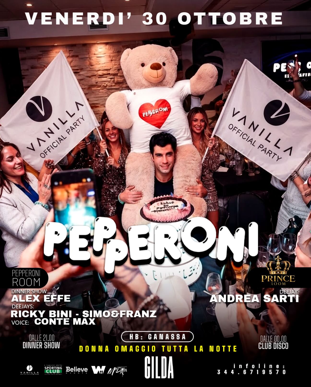 PEPPERONI Dinner Show & Disco al Gilda