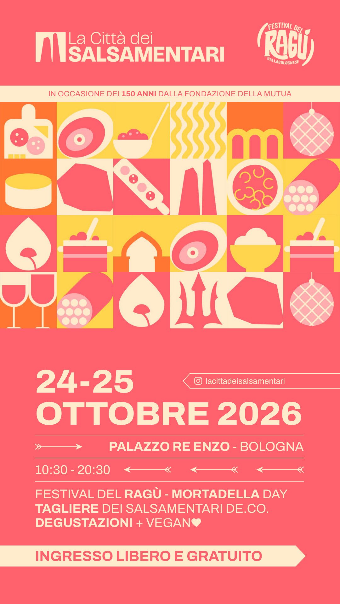 Mutua dei Salsamentari 150 anni @ Palazzo Re Enzo, Bologna