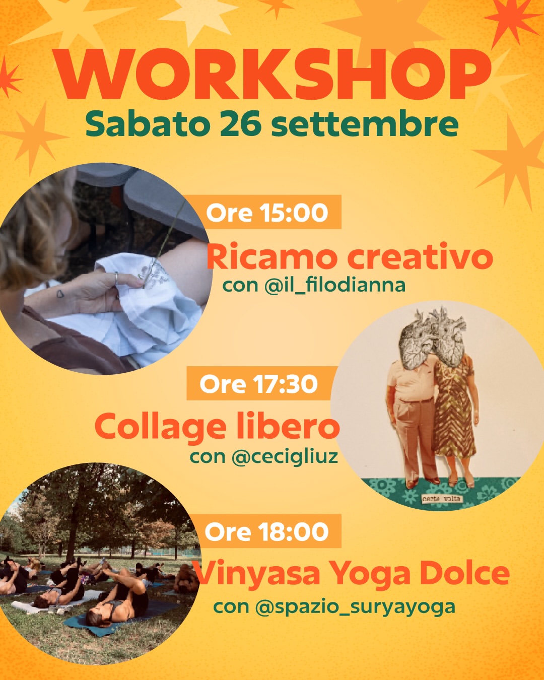 Workshop di Ricamo Creativo e Collage Analogico
