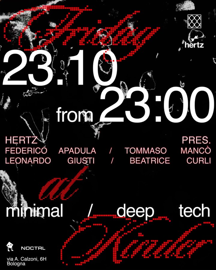 FRIDAY AT KINDER – Minimal & Deep Tech a Bologna