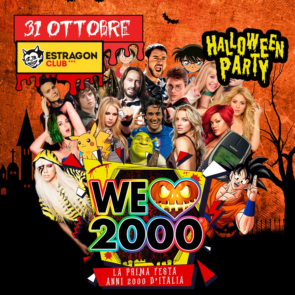 Halloween We Love 2000 Party all'Estragon Club di Bologna