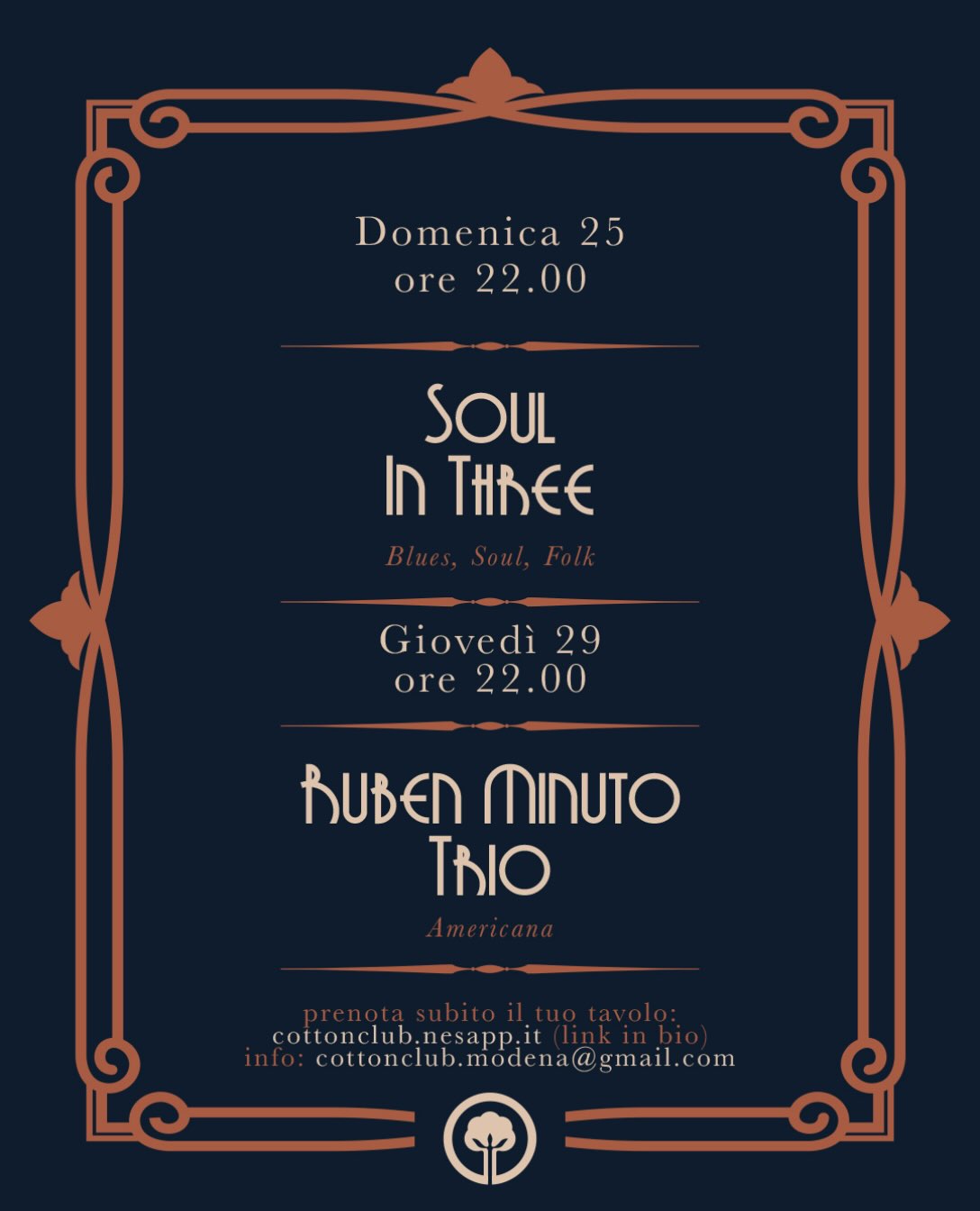 Soul In Three + Ruben Minuto Trio @ null, null