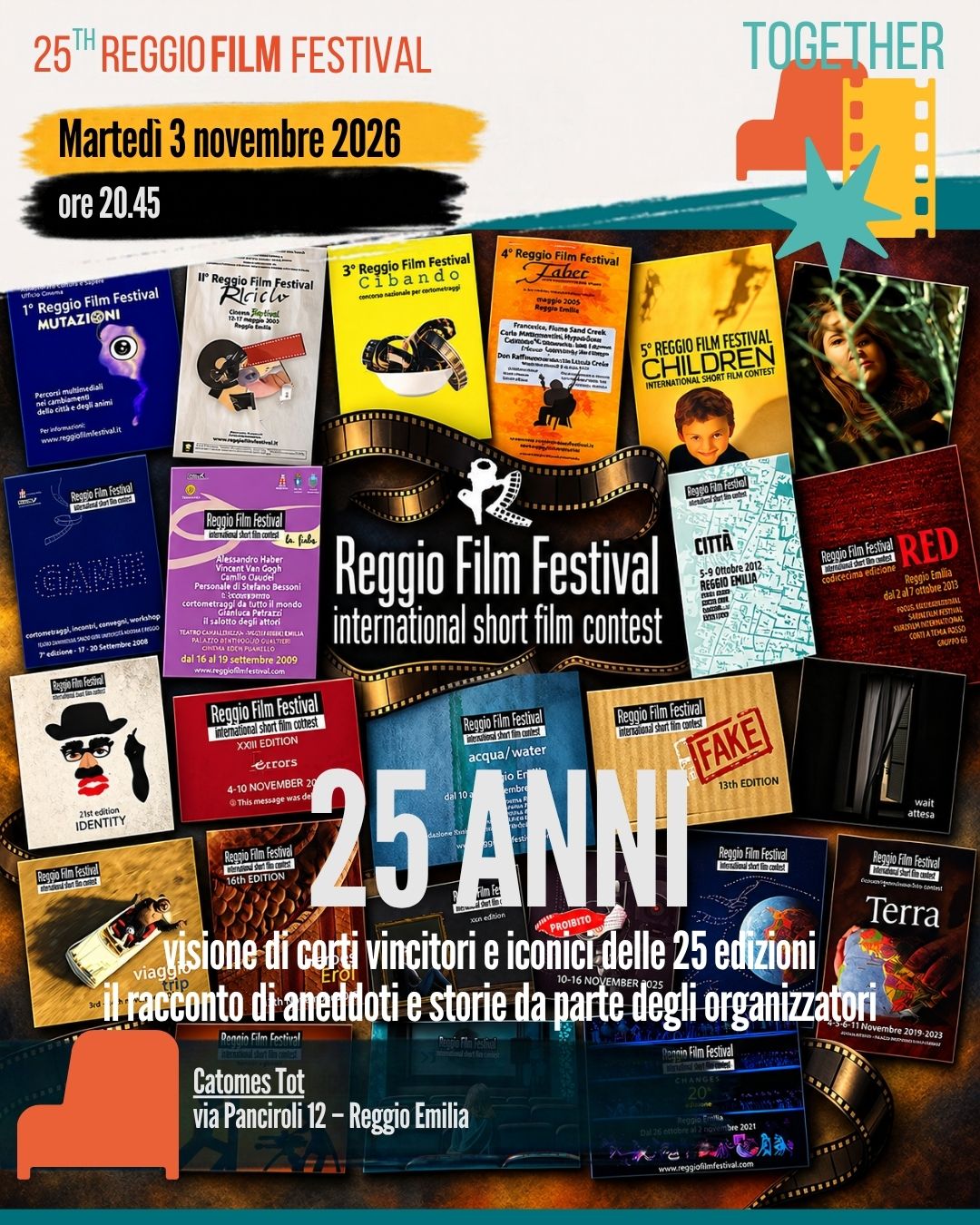 Reggio Film Festival @ Centro Sociale Catomes Tôt, Reggio Emilia