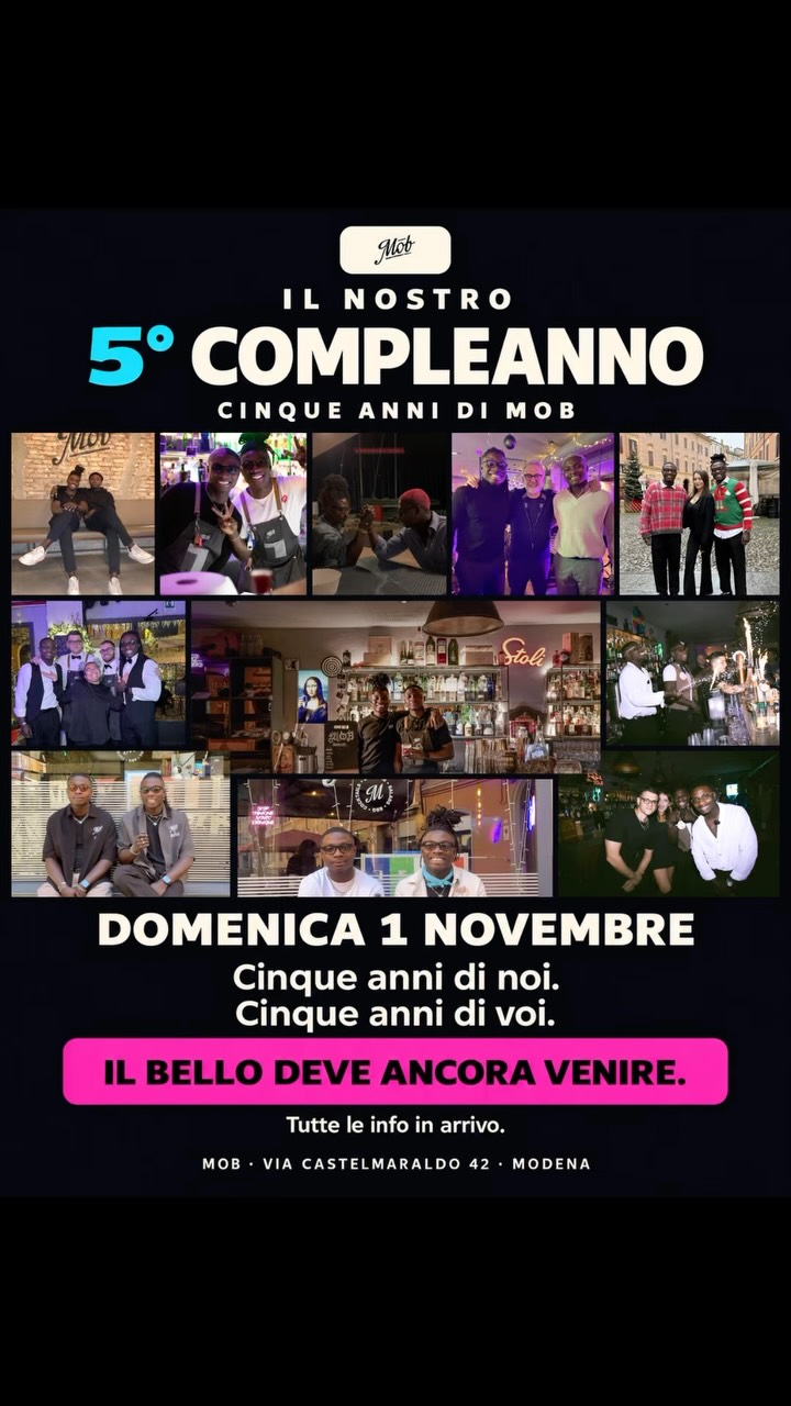 Festa 5 anni MOB @ MOB, Modena