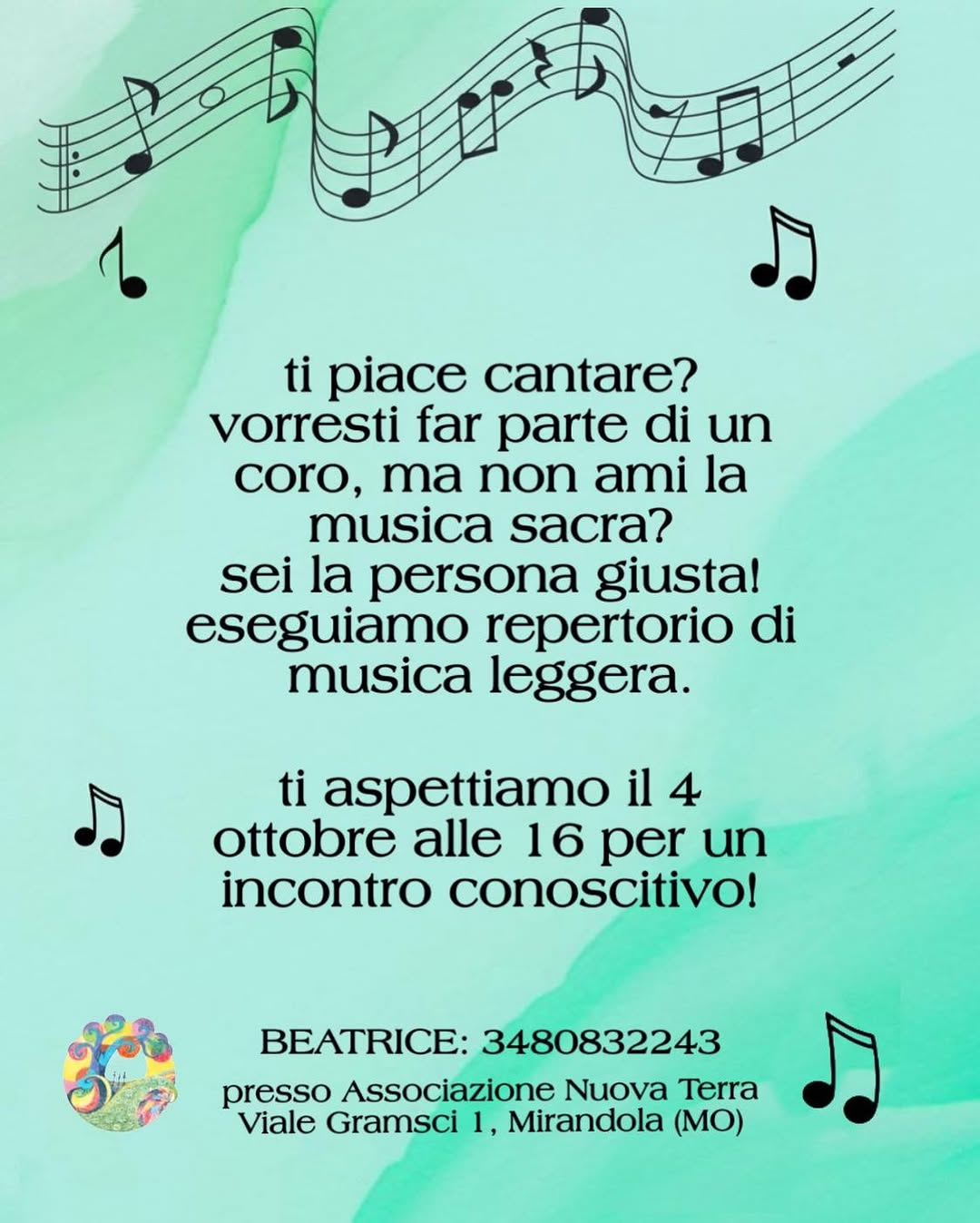 Coro di musica leggera a Mirandola