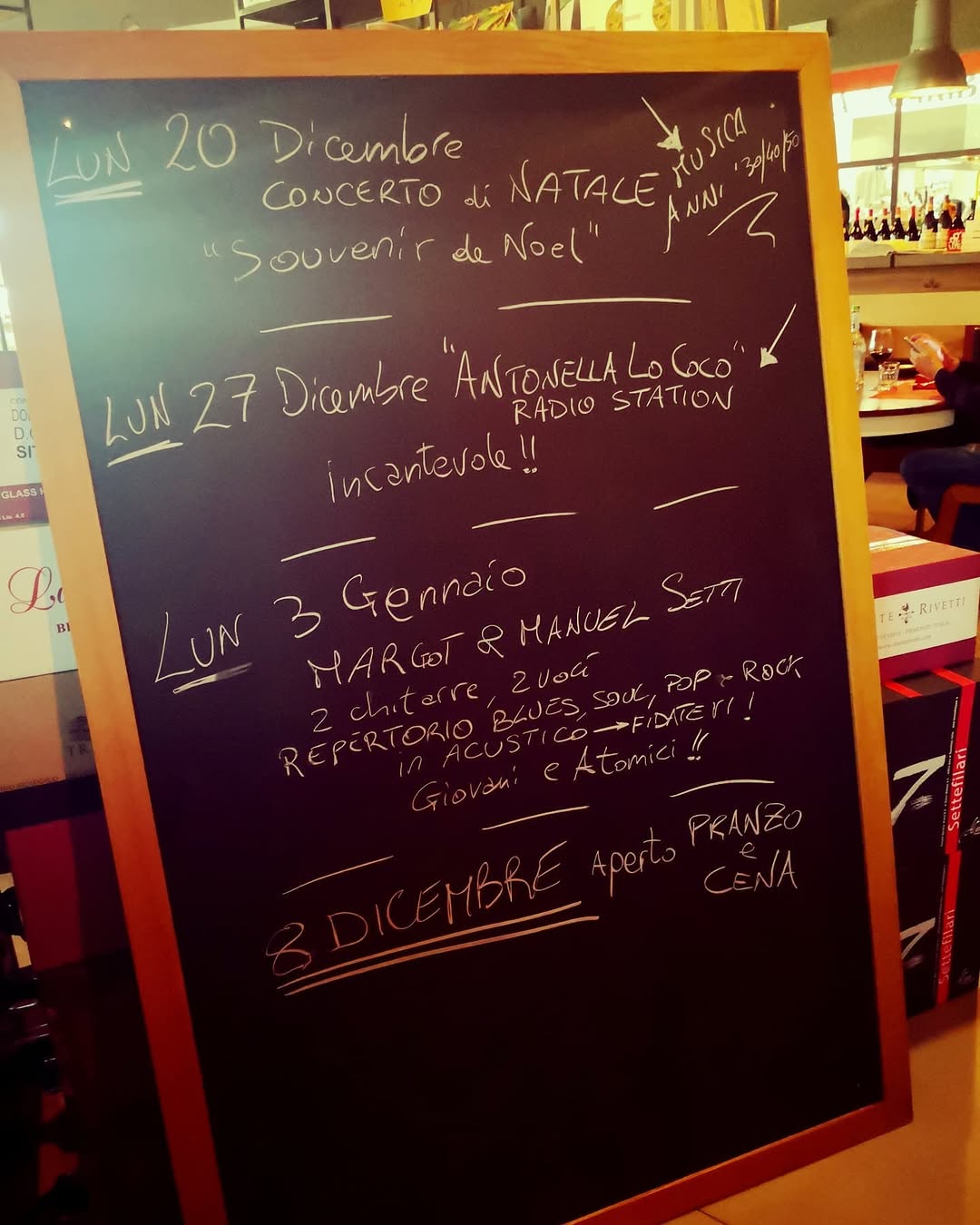 Pranzo e Cena all'8 Dicembre - Cantina Garibaldi