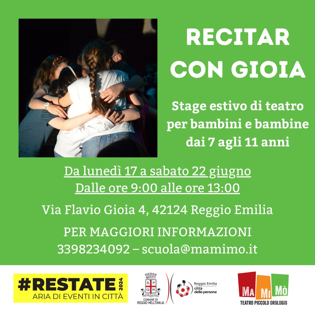 Scuola di Teatro MaMiMò - Recitar con gioia