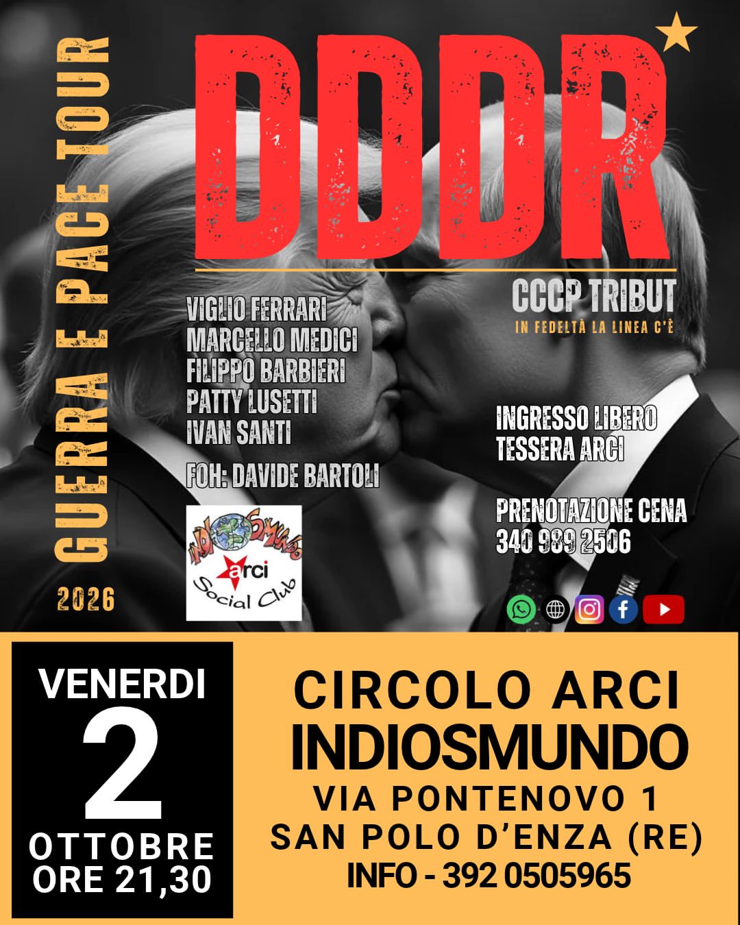 DDDR - CCCP Tribut al Circolo ARCI Indiosmundo